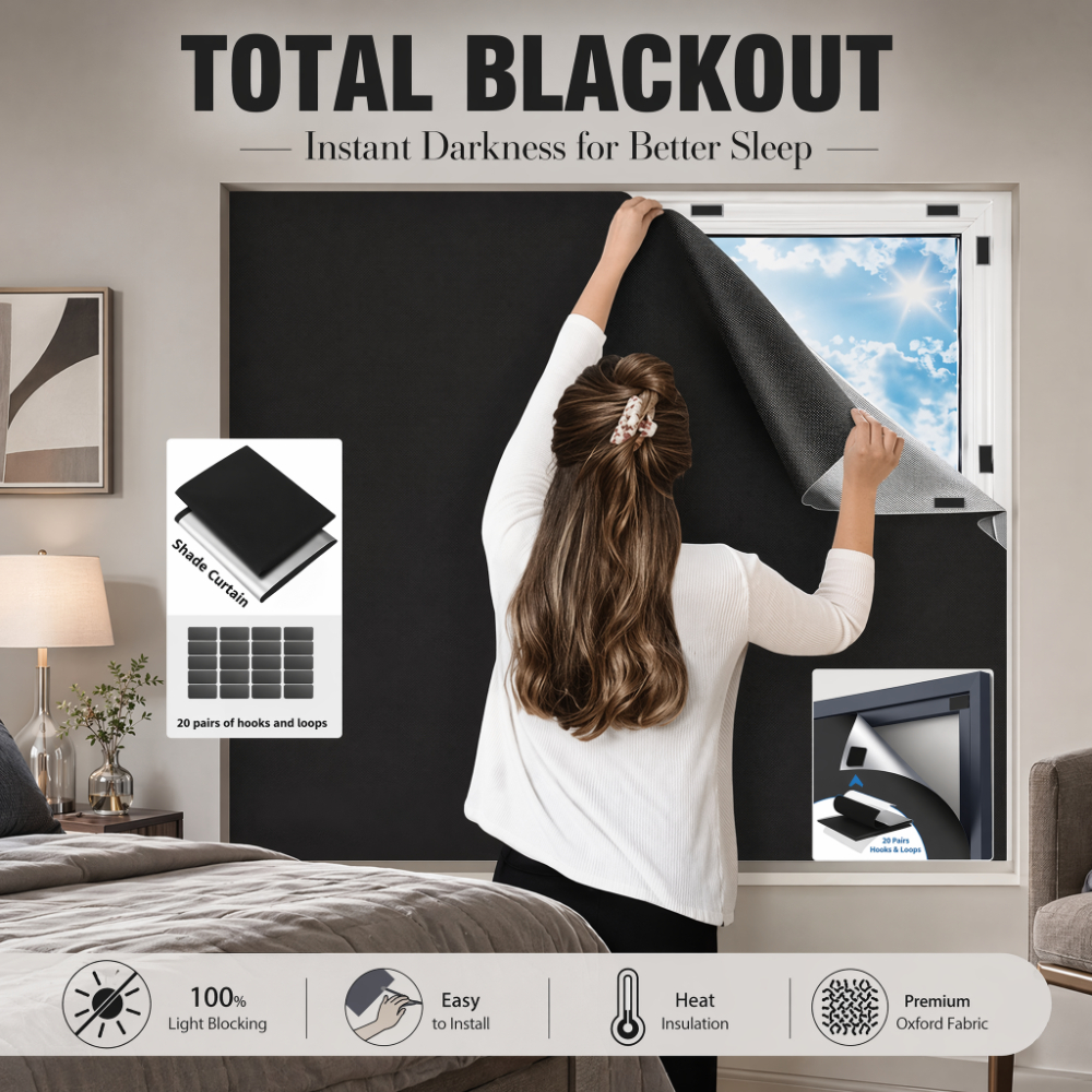 100% Blackout Curtain Darkest  - Privacy Screen Protector 리뷰 및 가격