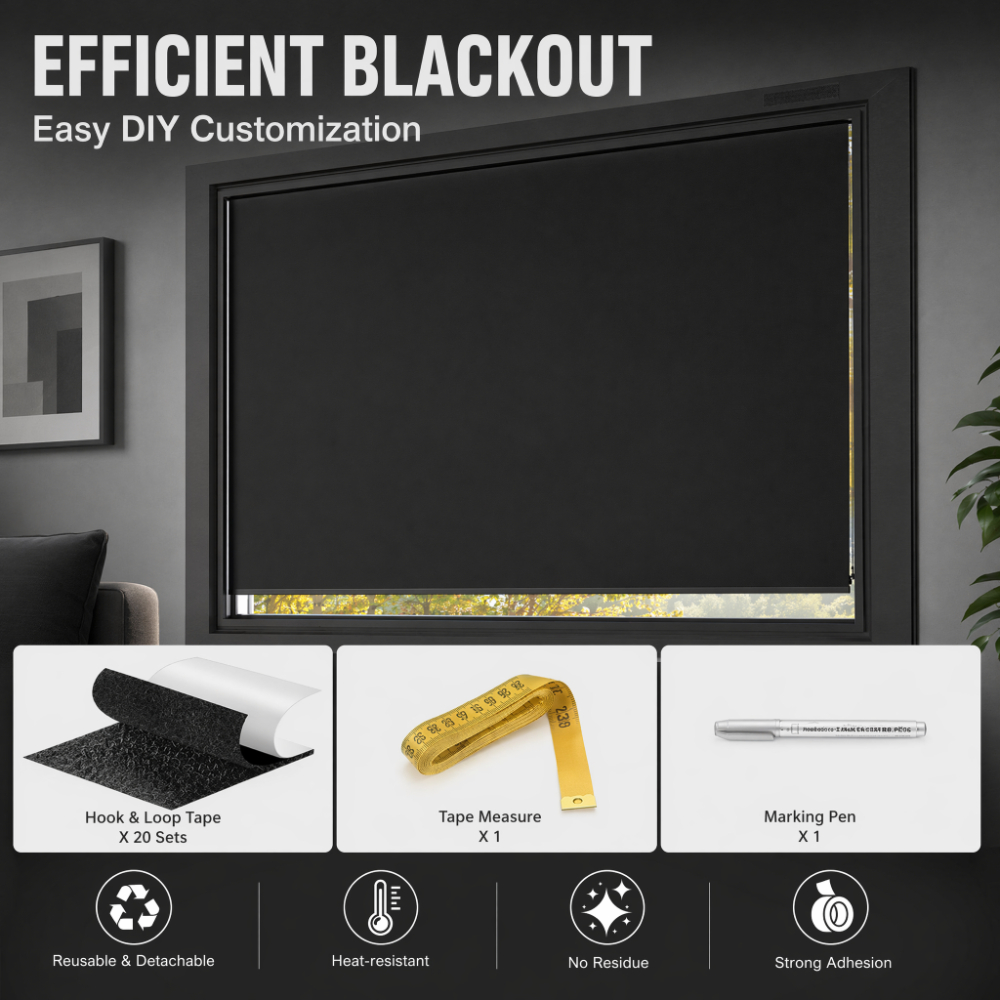 100% Blackout Curtain Darkest  - Privacy Screen Protector 리뷰 및 가격