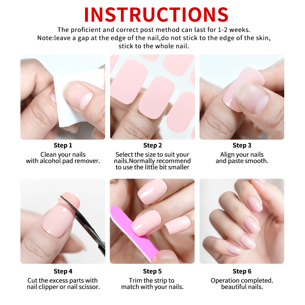 UV-Free Strips Nails Stickers  - Full Cover Adhesive 리뷰 및 가격