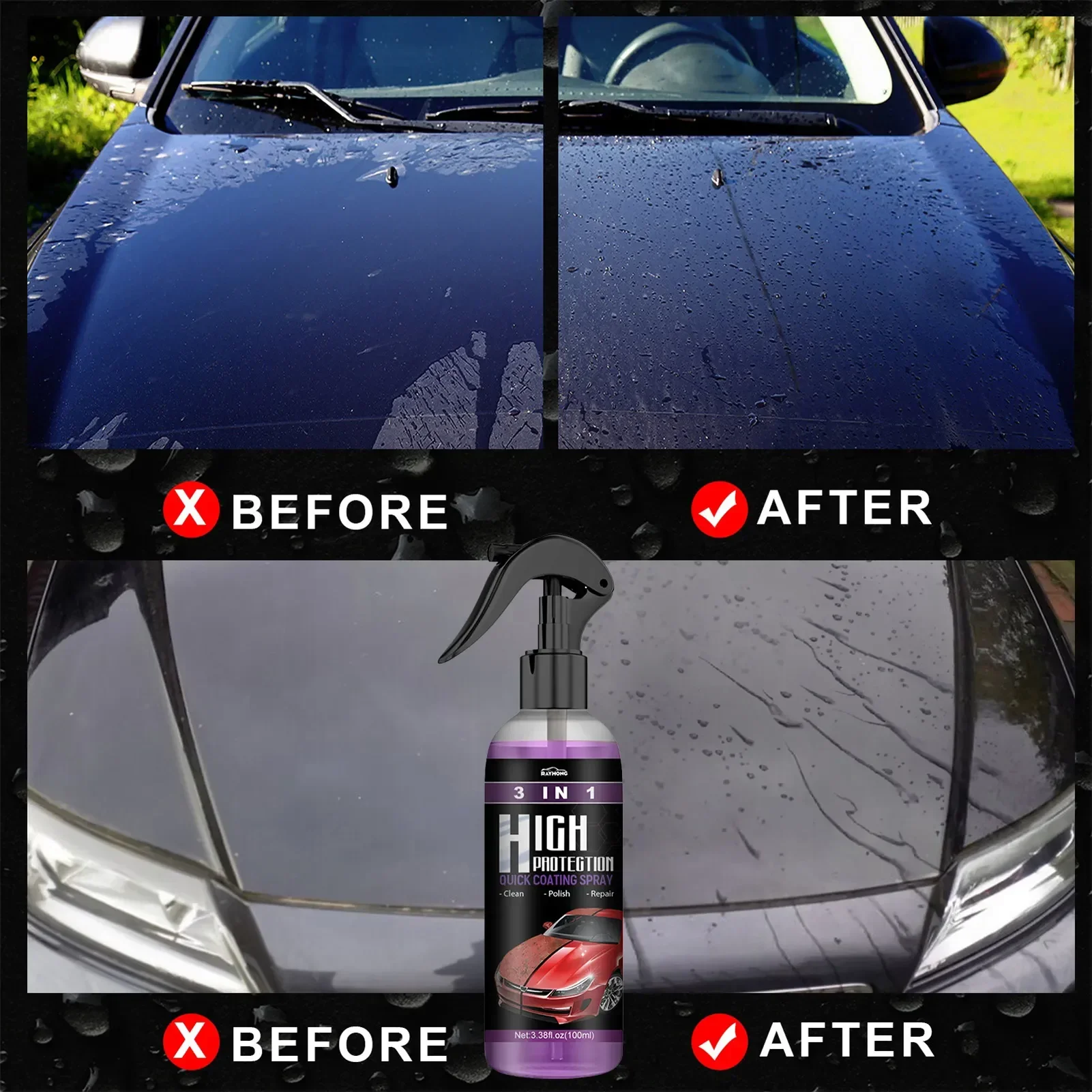 3 in 1 Car Ceramic Liquid Coat - Nano Liquid Coating 리뷰 및 가격