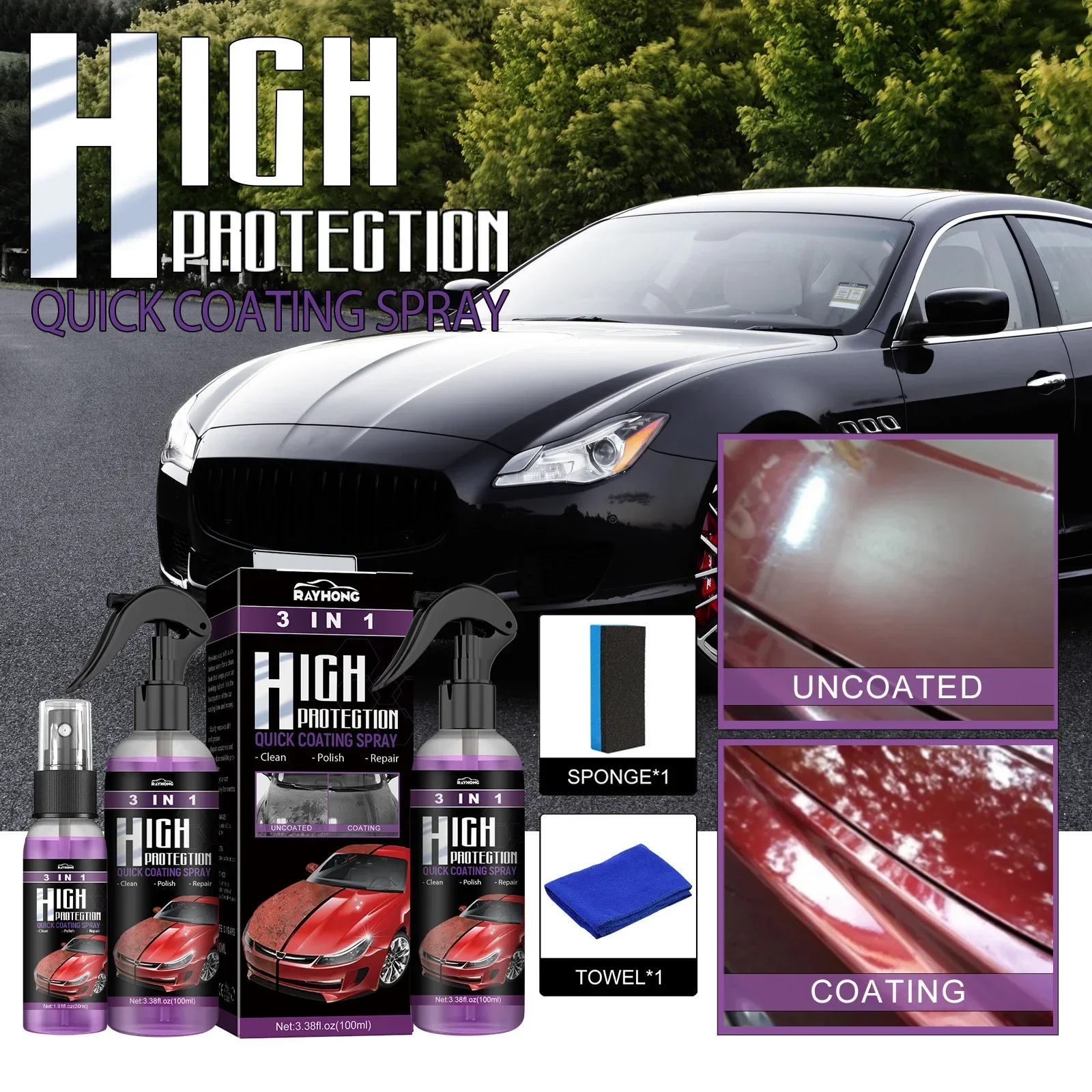3 In 1 Car Ceramic Nano Coatin - Nano Liquid Coating 리뷰 및 가격