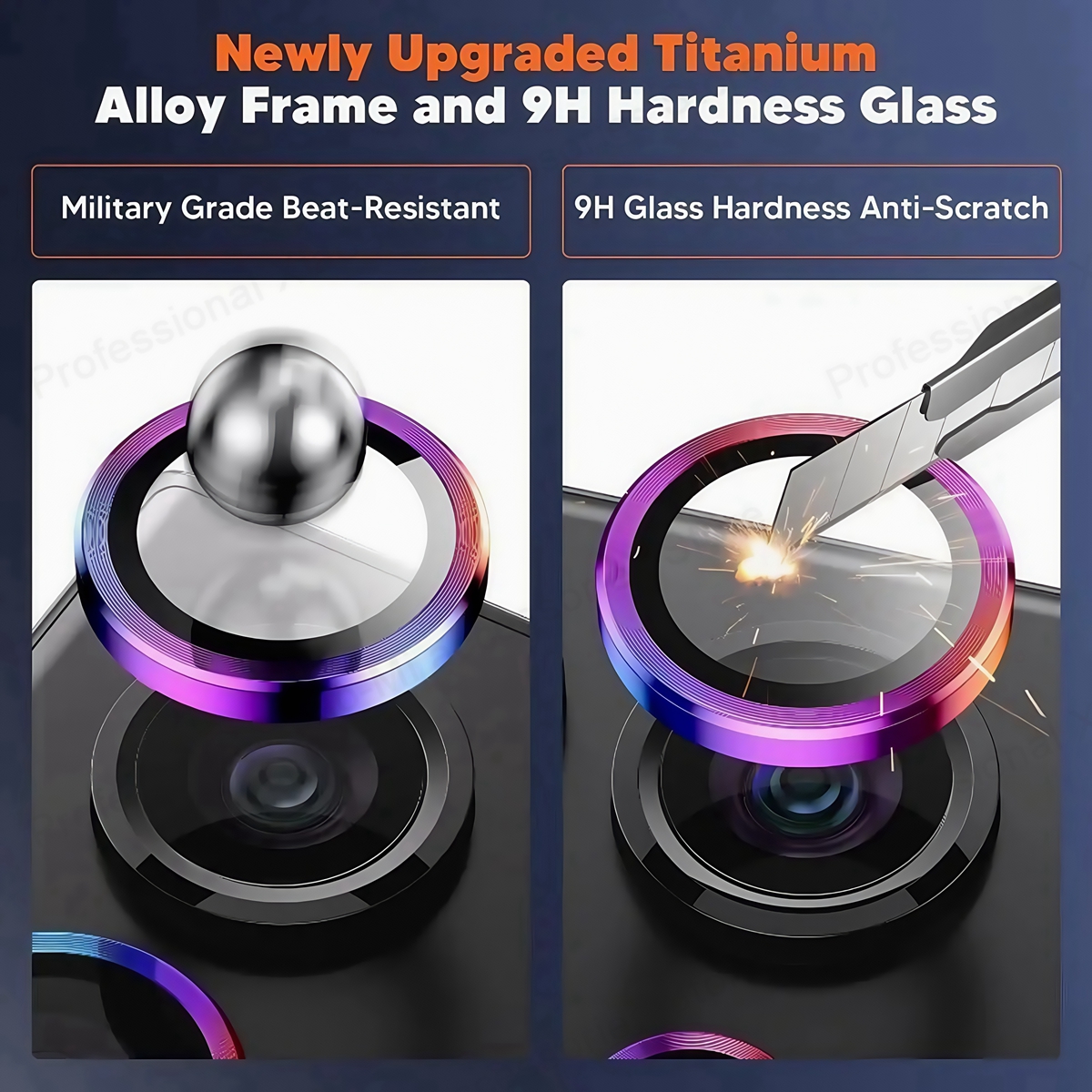 New Camera Metal Ring Protecto - Tempered Glass Screen 9H 리뷰 및 가격